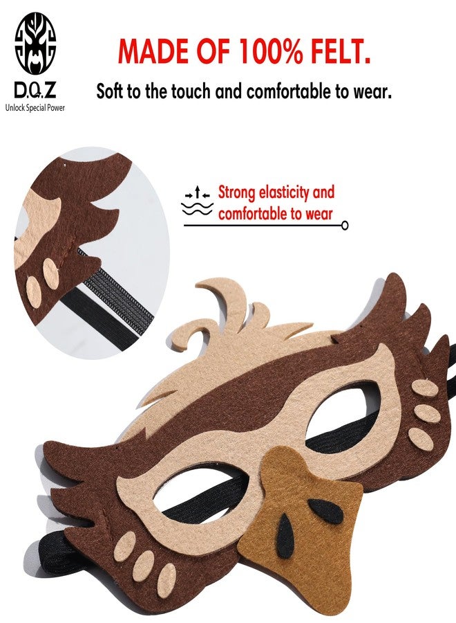 D.Q.Z Bird-Wings-Costume for Kids Dress Up, Felt Feathered Owl Parrot Chicken Animal Role Play Costume, Gift for Girl Boys (Eagle) - Image 5